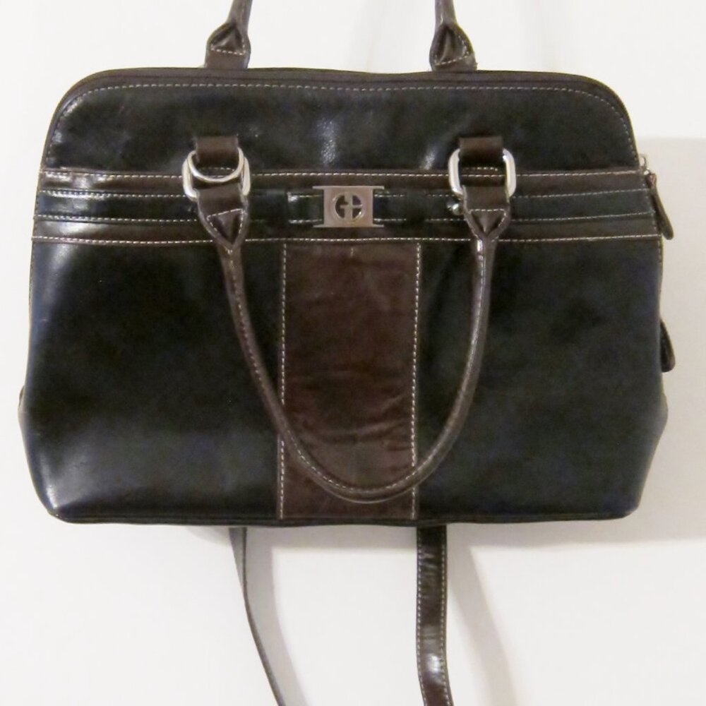 Giani Bernini satchel bag, black/brown